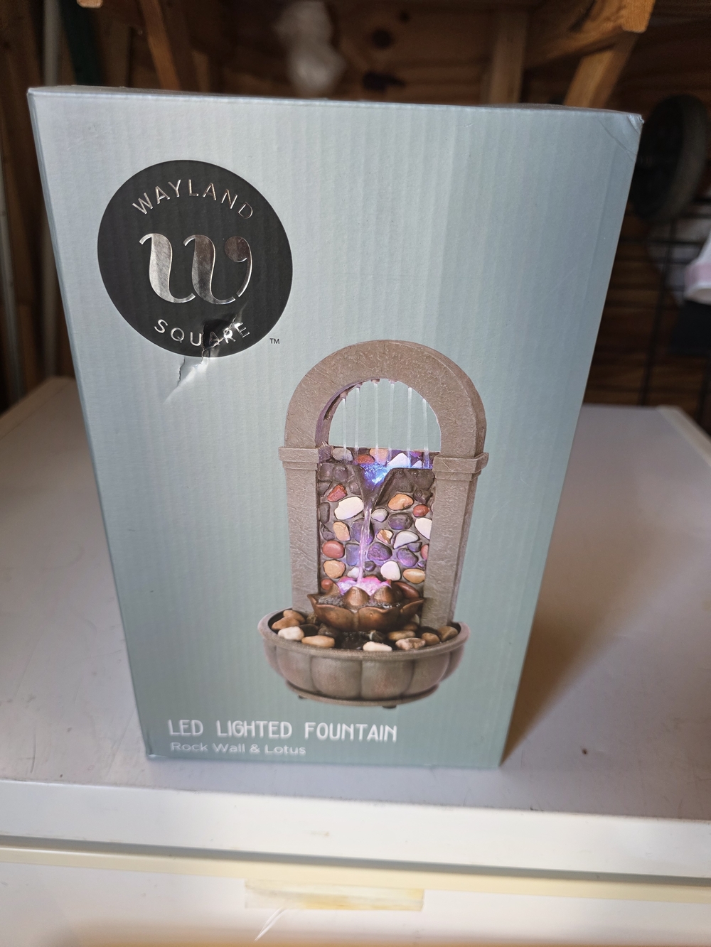 Wayland Square LED Lighted Fountain - Multicolor